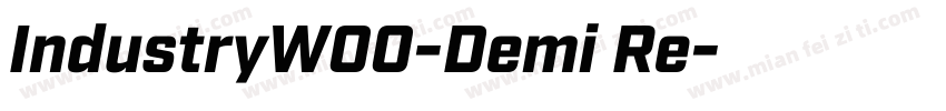 IndustryW00-Demi Re字体转换